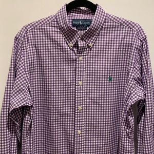 Ralph Lauren Sport Shirt, Purple Gingham